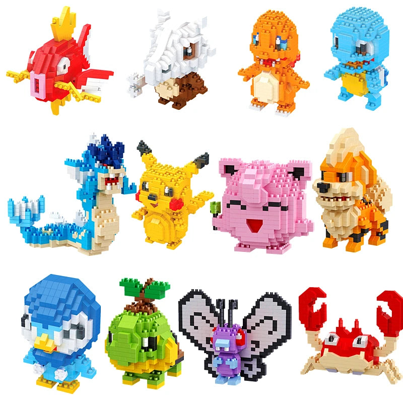 Monster Creatures Micro Block Series – Small Particle Building Set Educational Puzzle Toy