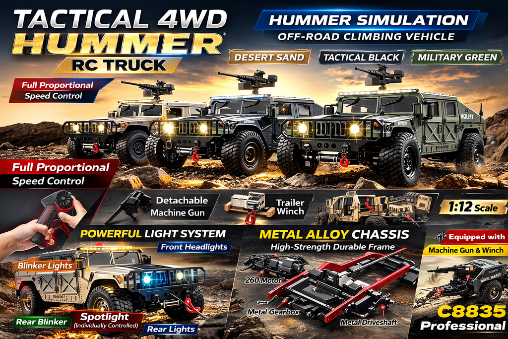 TitanForce™ C8835 Tactical 4WD RC Off-Road Truck!