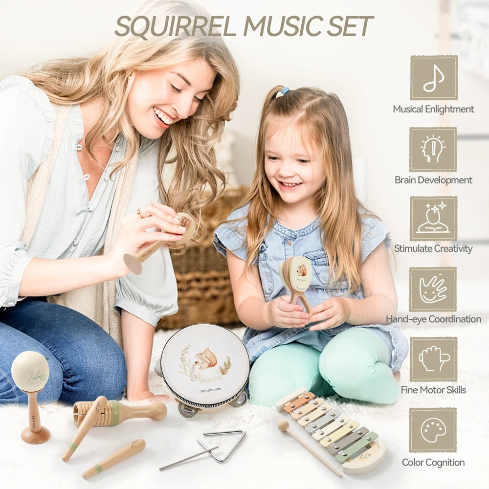 HarmonyNest™ Montessori Wooden Music Set!