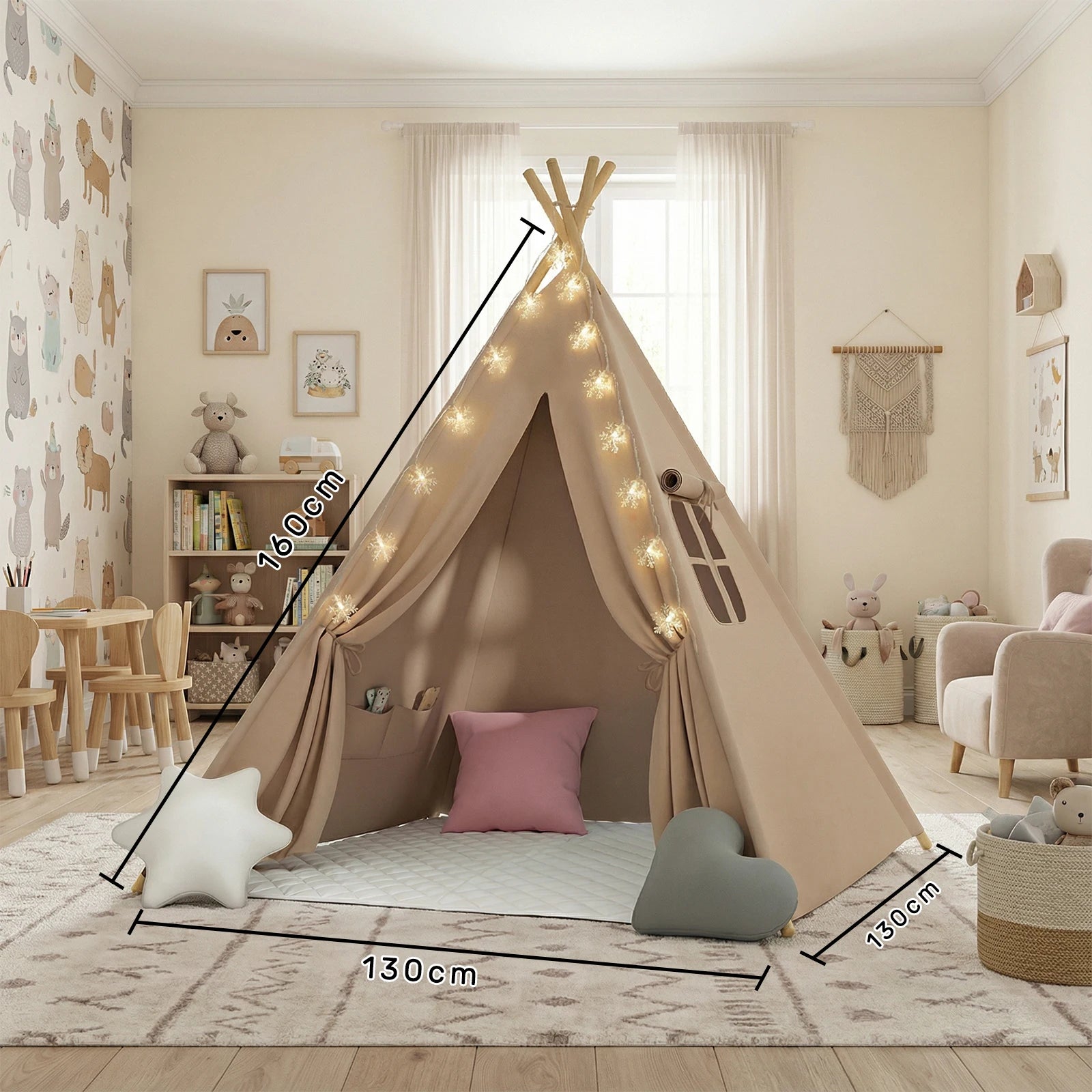 DreamHaven Foldable Teepee Playhouse™