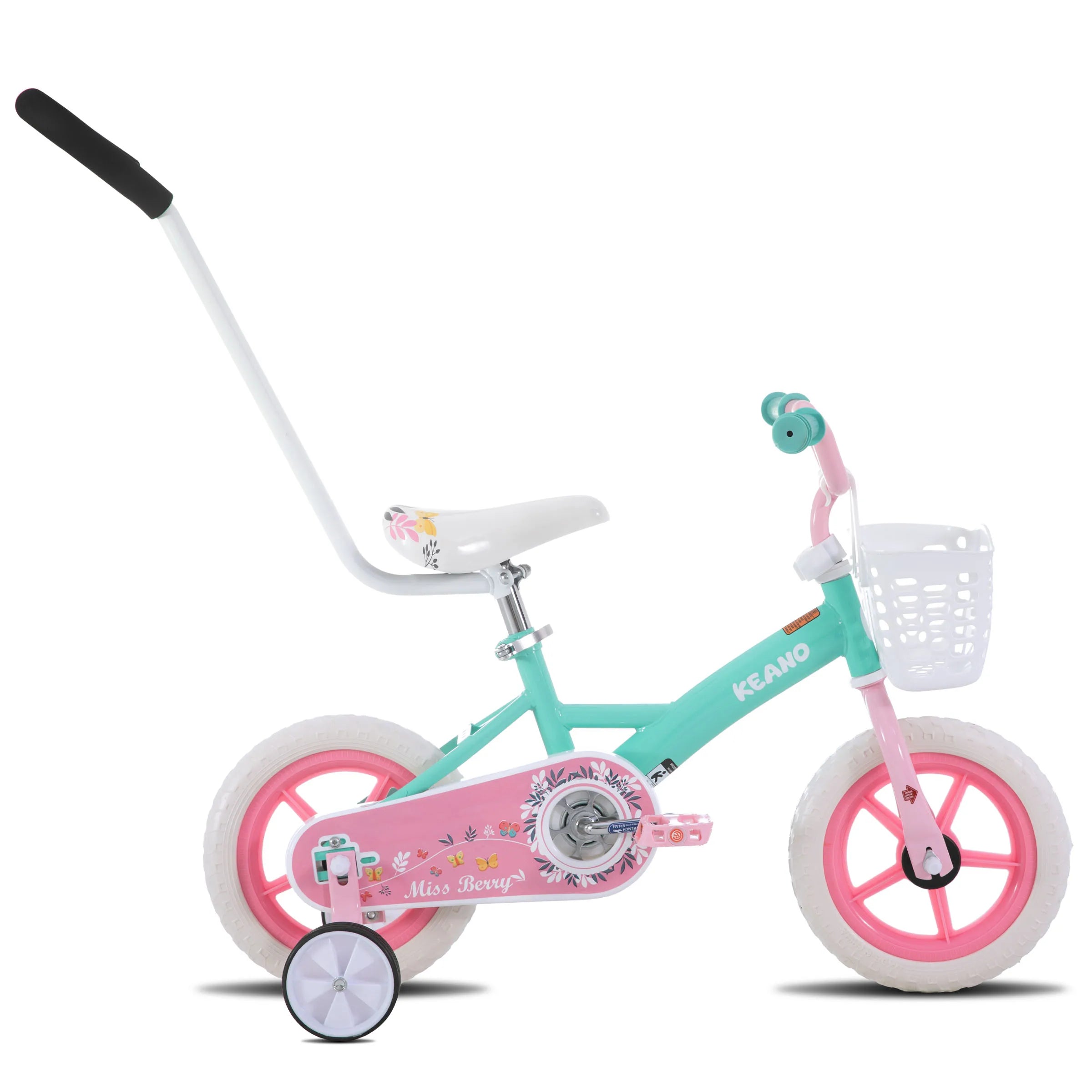 SweetBerry™ Princess Kids Bicycle with Parent Handle