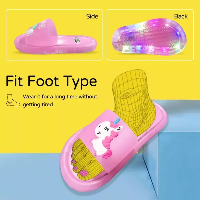 LumiSteps™ Unicorn LED Slippers