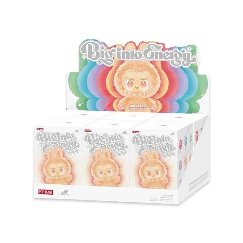 POP MART LABUBU THE MONSTERS Big into Energy Series Vinyl Plush Trendy Genuine Blind Box Toys Mystery Box Mistery Action Figure