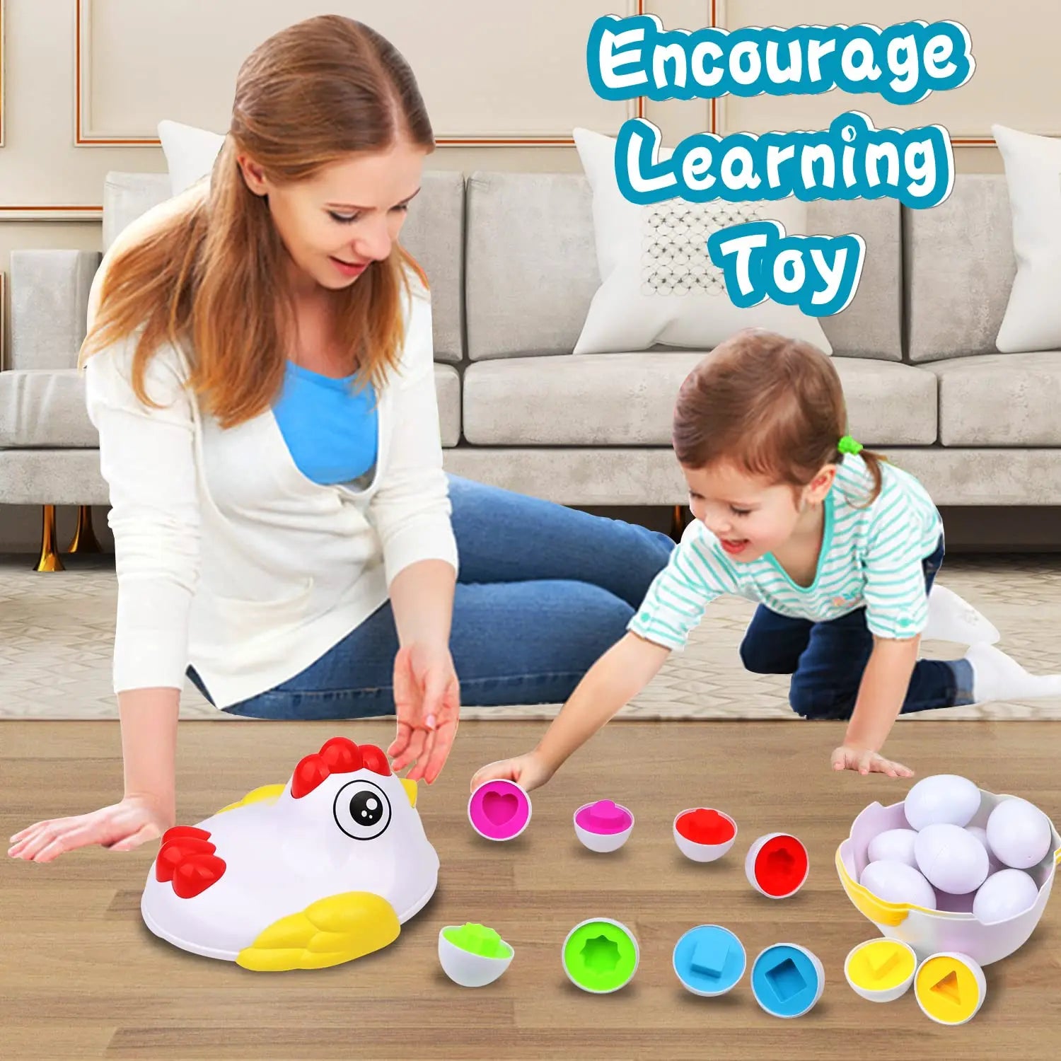 SmartHatch™ Montessori Shape Sorting Hen