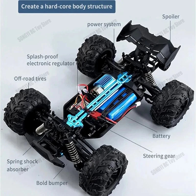 VelocityX™ 4WD Pro Series RC Truck – 80KM/H Brushless Edition!