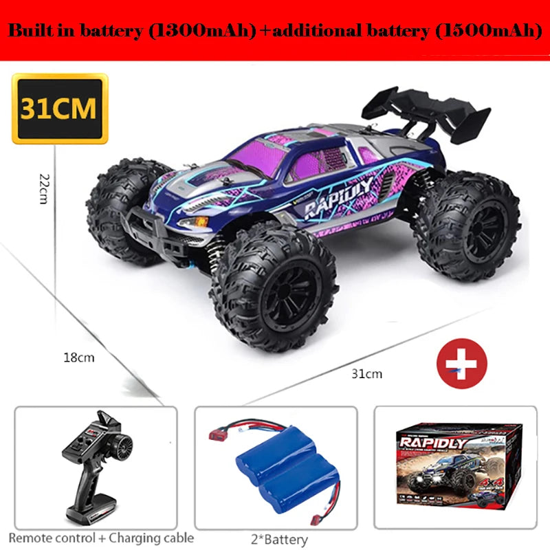 VelocityX™ 4WD Pro Series RC Truck – 80KM/H Brushless Edition!
