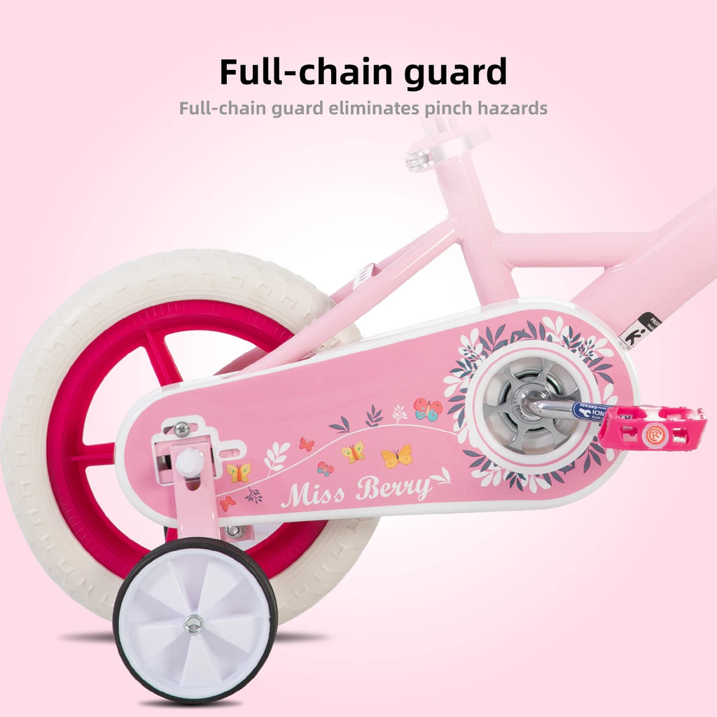 SweetBerry™ Princess Kids Bicycle with Parent Handle