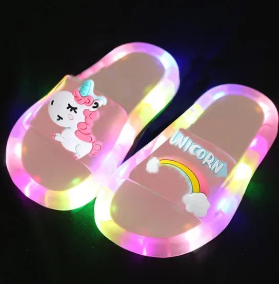 LumiSteps™ Unicorn LED Slippers