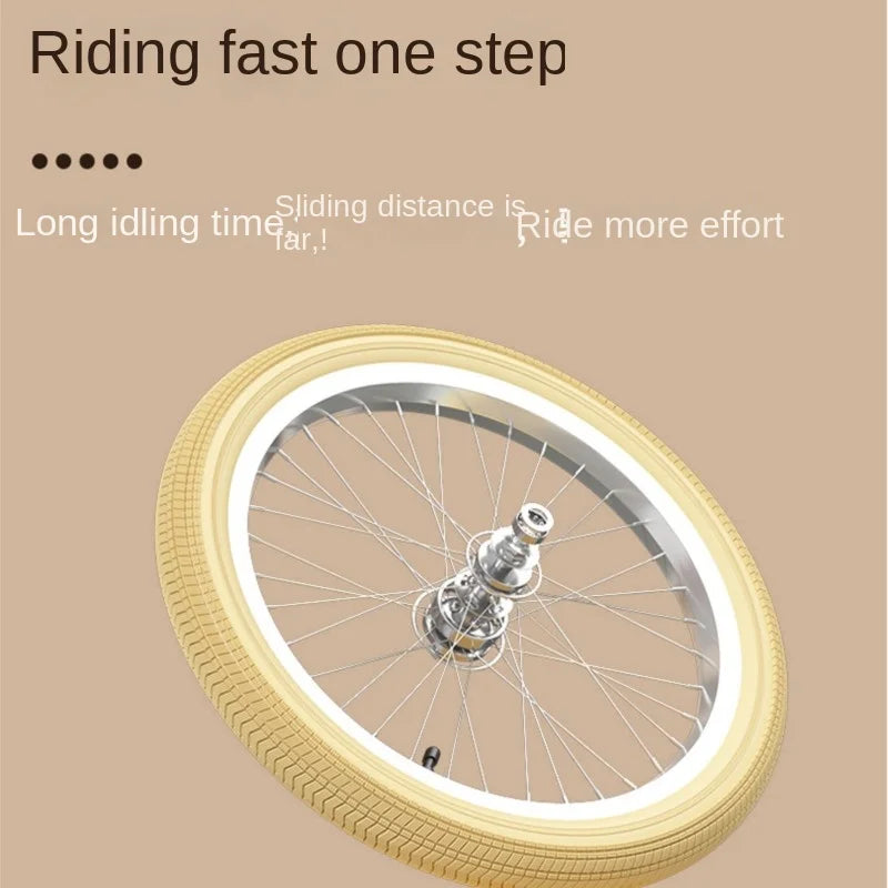 BellaRide™ Vintage Kids Bicycle with Basket