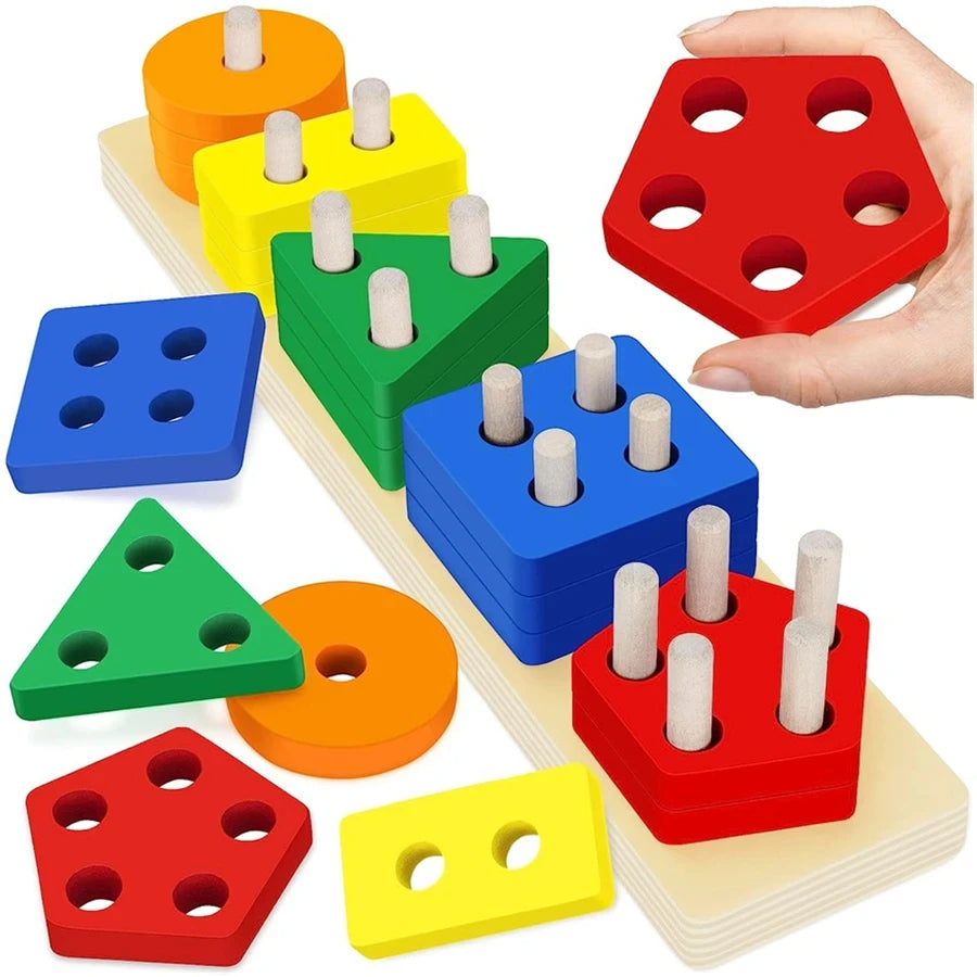 BrightMind™ Montessori Shape Sorting Board