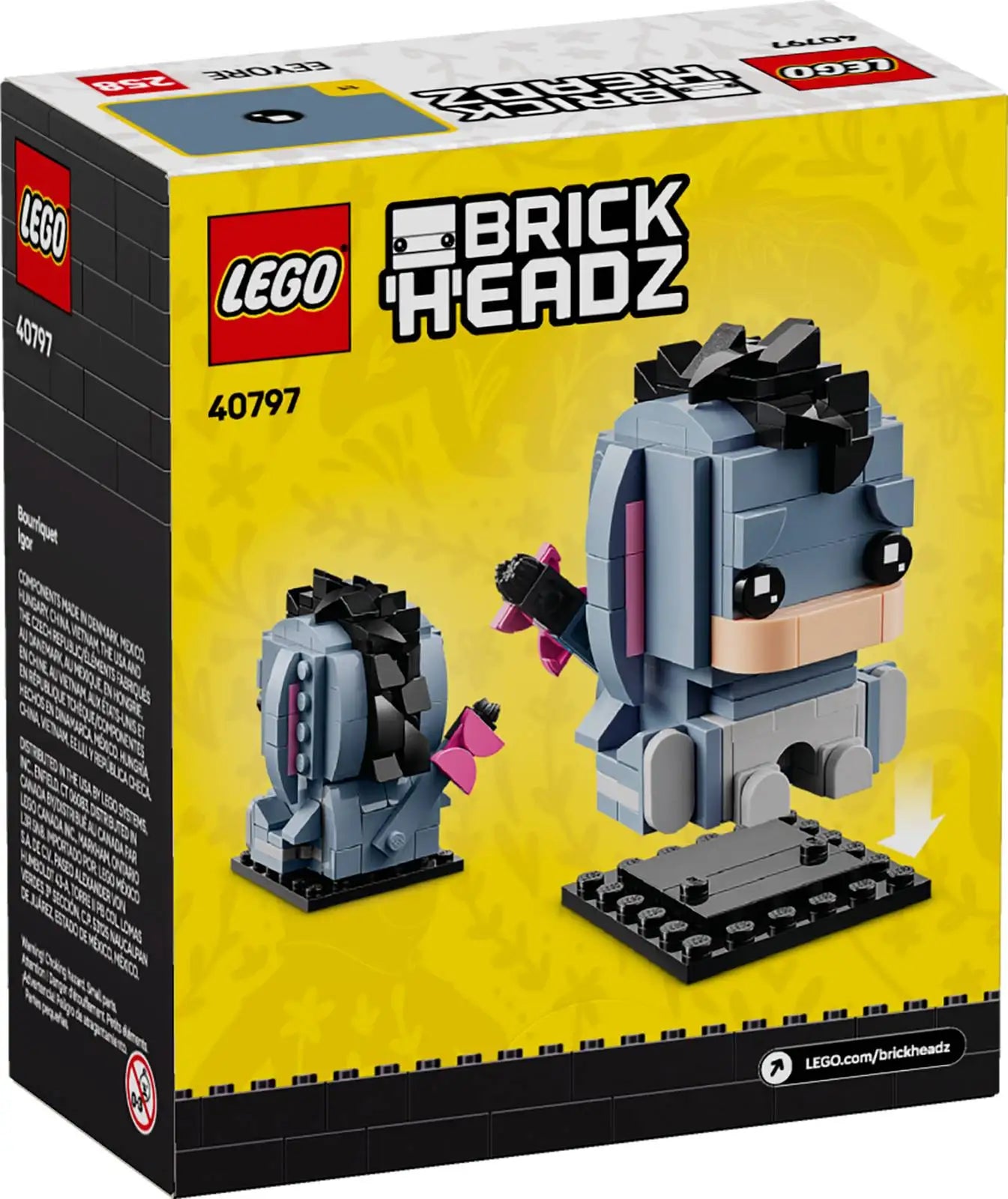LEGO® BrickHeadz™ Eeyore – Winnie the Pooh Collectible Set (40797)