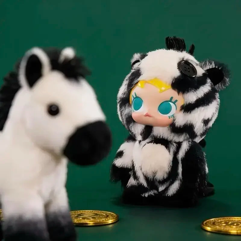 POP MART LABUBU Have A Good Run Series Vinyl Plush Pendant Trendy Blind Box Toys Mystery Box Guess Action Figure Surprise