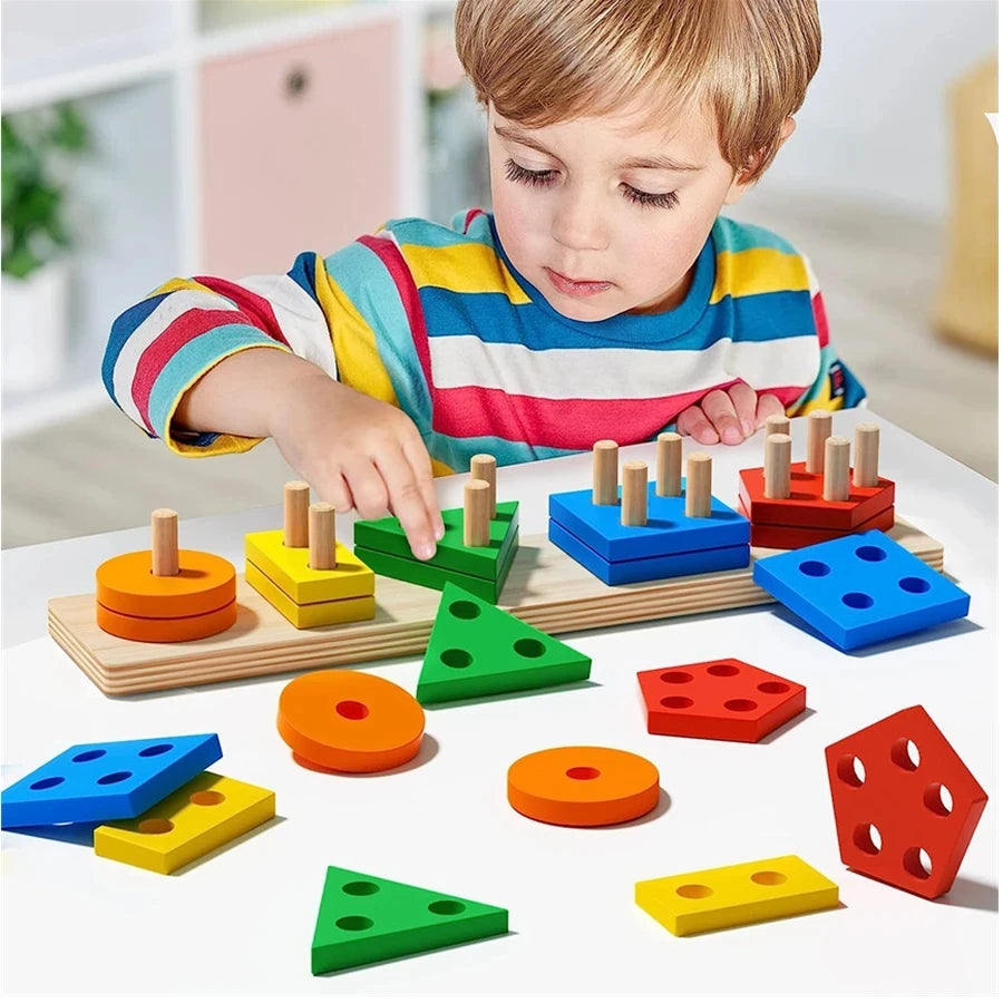 BrightMind™ Montessori Shape Sorting Board