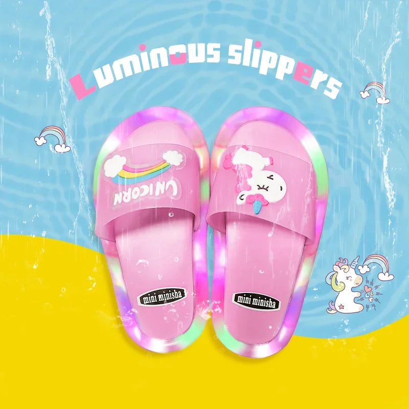 LumiSteps™ Unicorn LED Slippers