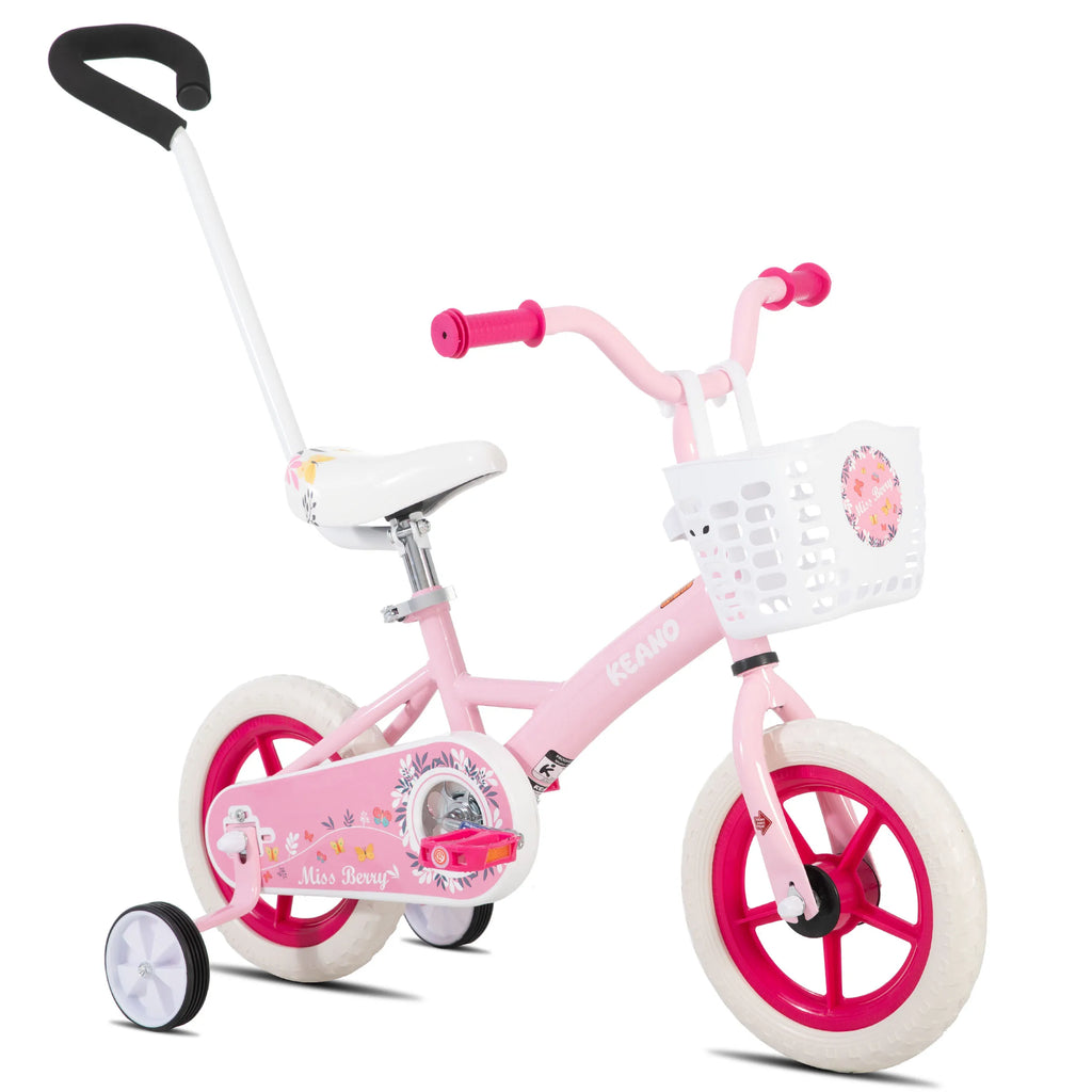 SweetBerry™ Princess Kids Bicycle with Parent Handle