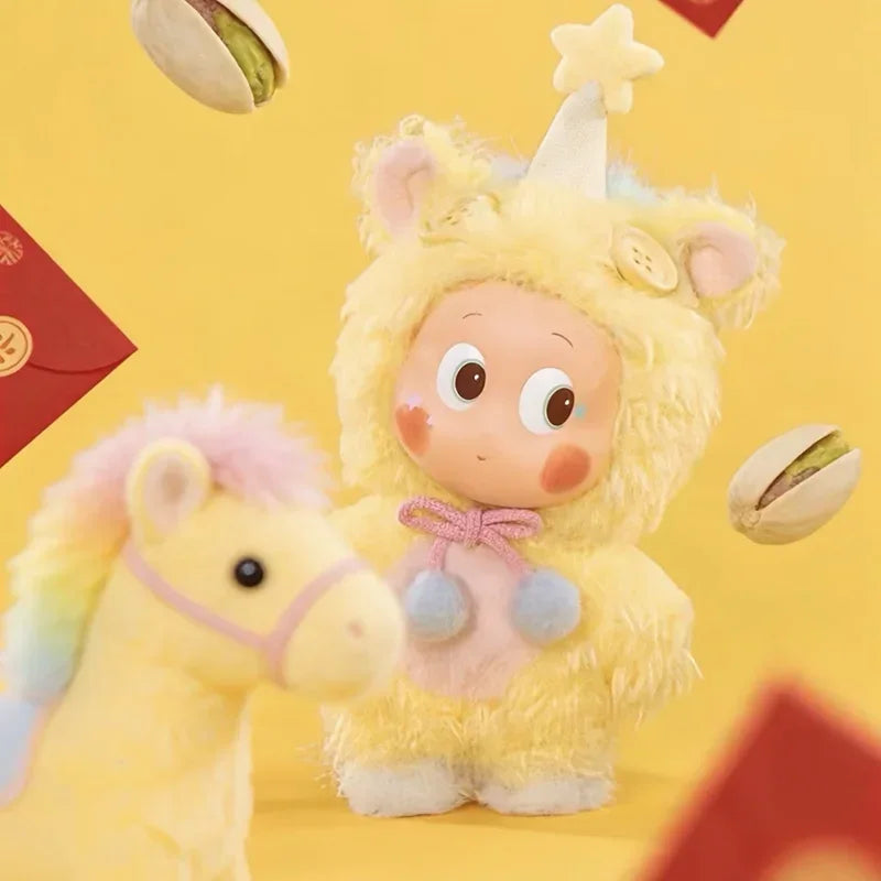 POP MART LABUBU Have A Good Run Series Vinyl Plush Pendant Trendy Blind Box Toys Mystery Box Guess Action Figure Surprise