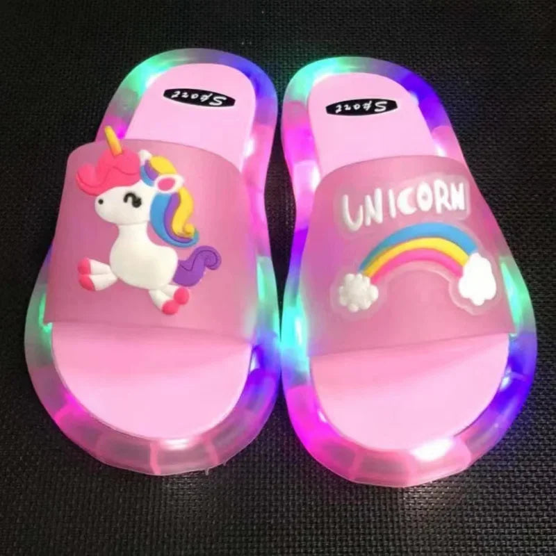 LumiSteps™ Unicorn LED Slippers