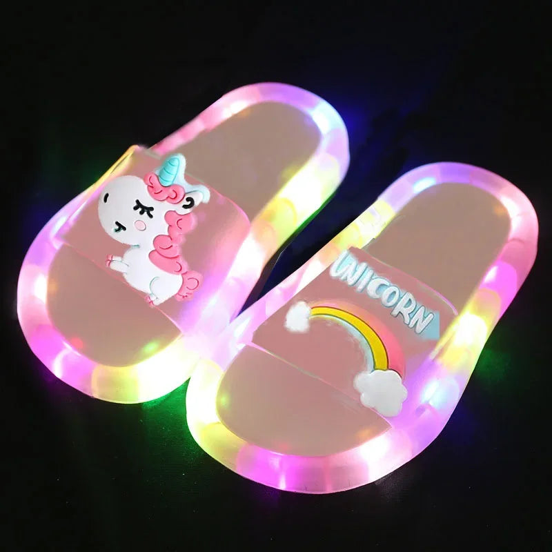 LumiSteps™ Unicorn LED Slippers