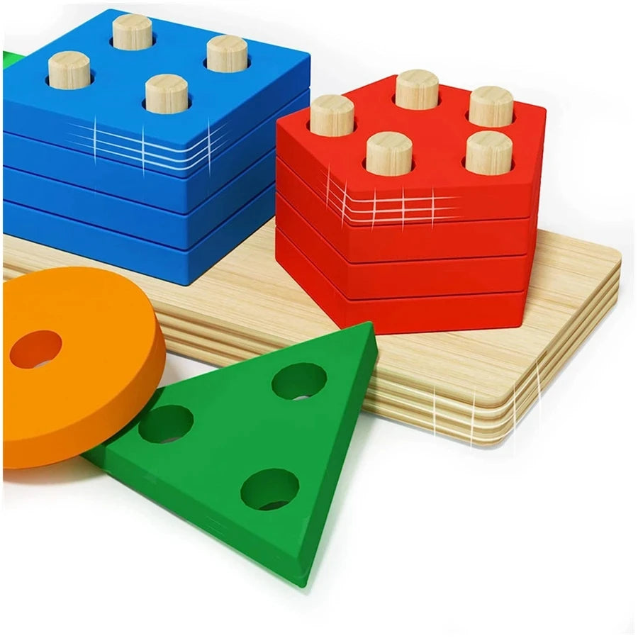 BrightMind™ Montessori Shape Sorting Board