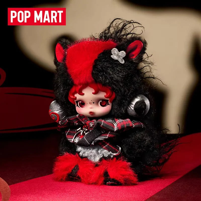 POP MART LABUBU Have A Good Run Series Vinyl Plush Pendant Trendy Blind Box Toys Mystery Box Guess Action Figure Surprise