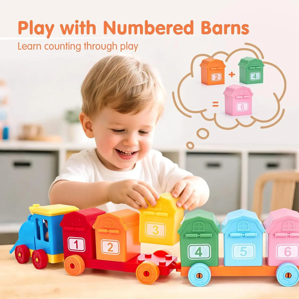 NumberNest™ Farm Friends Learning Train Set