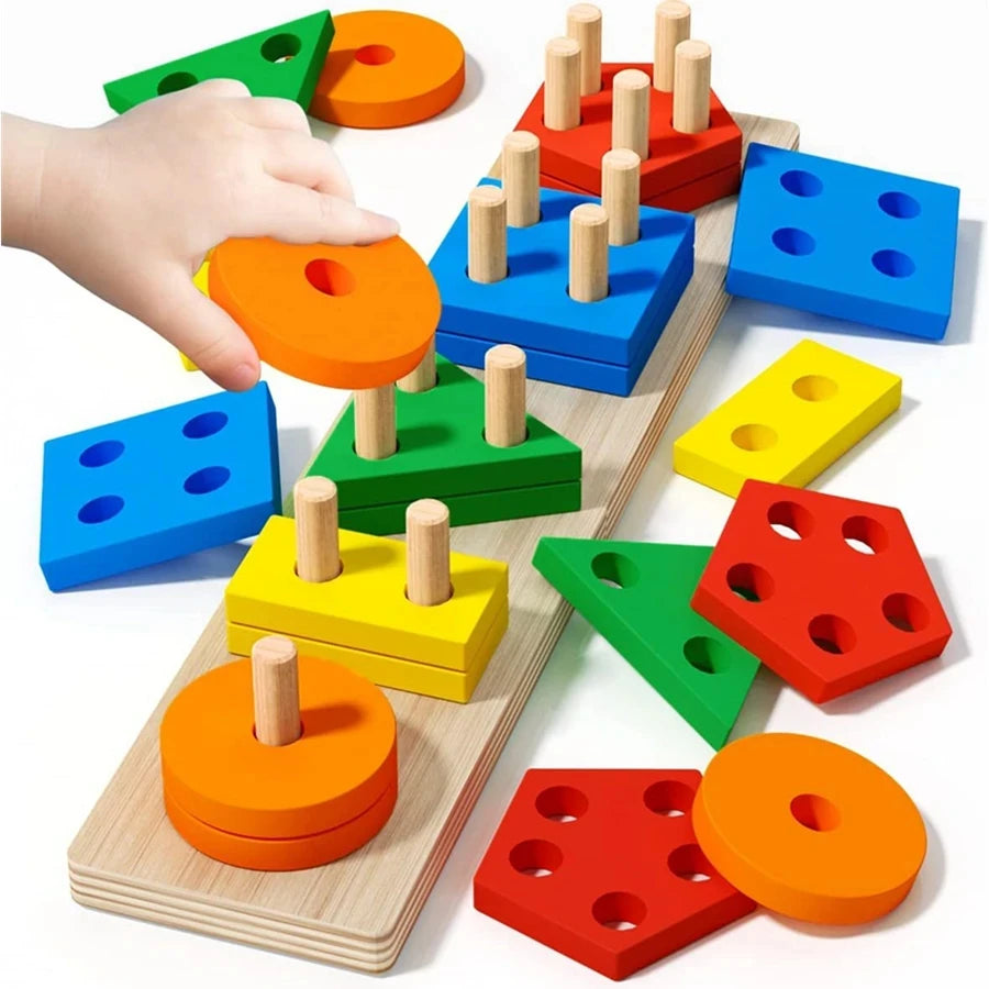 BrightMind™ Montessori Shape Sorting Board