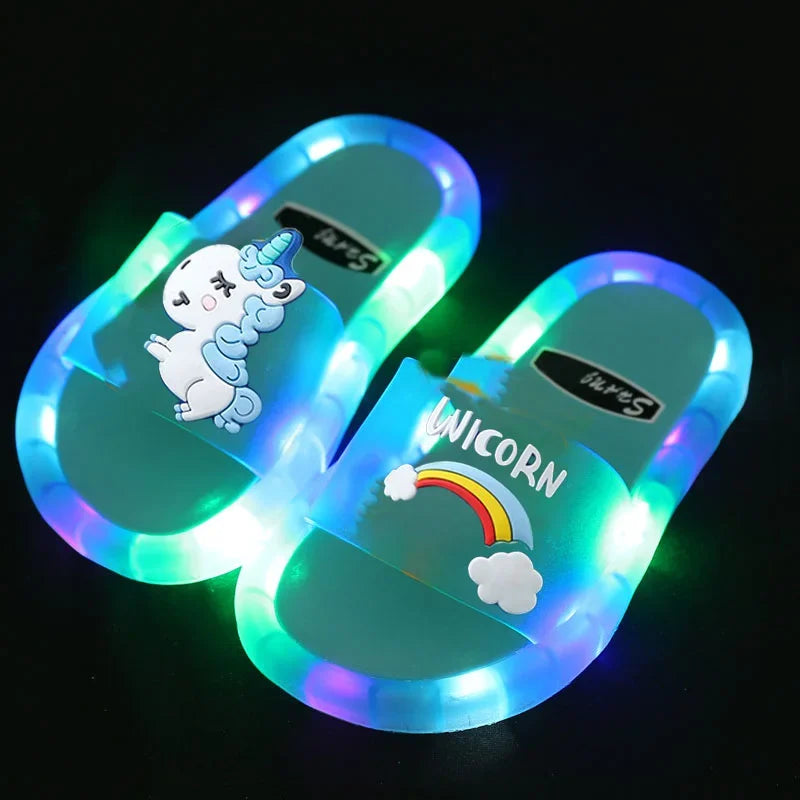 LumiSteps™ Unicorn LED Slippers