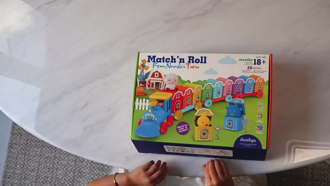 NumberNest™ Farm Friends Learning Train Set